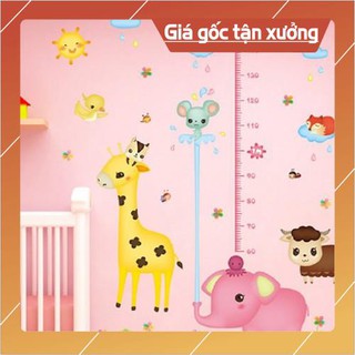 Decal thước đo chiều cao, thước đo chiều cao dán tường cho bé