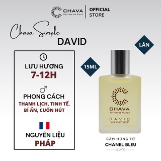 [LƯU HƯƠNG 12H] NƯỚC HOA NAM CHÍNH HÃNG CHAVA DAVID 5ML - 50ML