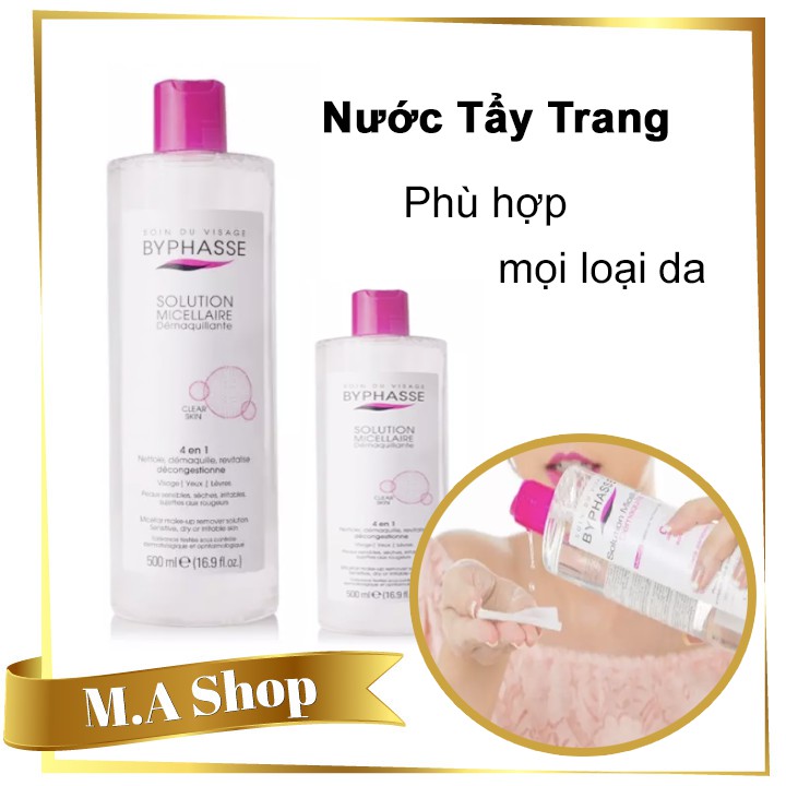 Nước Tẩy Trang Byphasse Solution Micerallaire Face Mẫu Mới 500ml