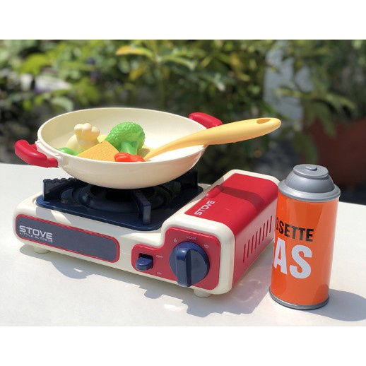 Bộ Đồ Chơi Bếp Gas Nấu Ăn Mô Phỏng Cho Bé