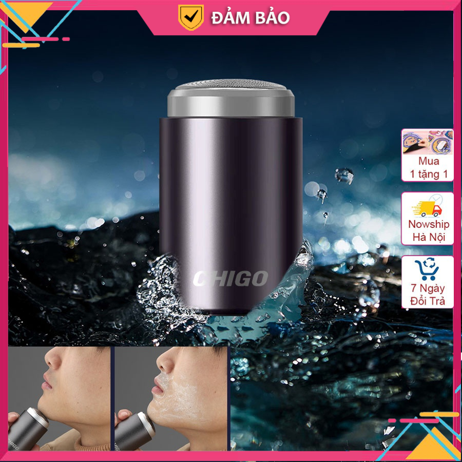 Máy cáo râu mini Chigo đa năng, máy tỉa râu siêu bền cho nam chất liệu thép không gỉ gọn nhẹ dễ di chuyển
