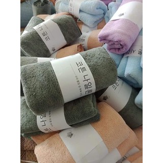 khăn tắm, khăn lau đầu cotton xuất hàn 140* 70cm [Loại đẹp]