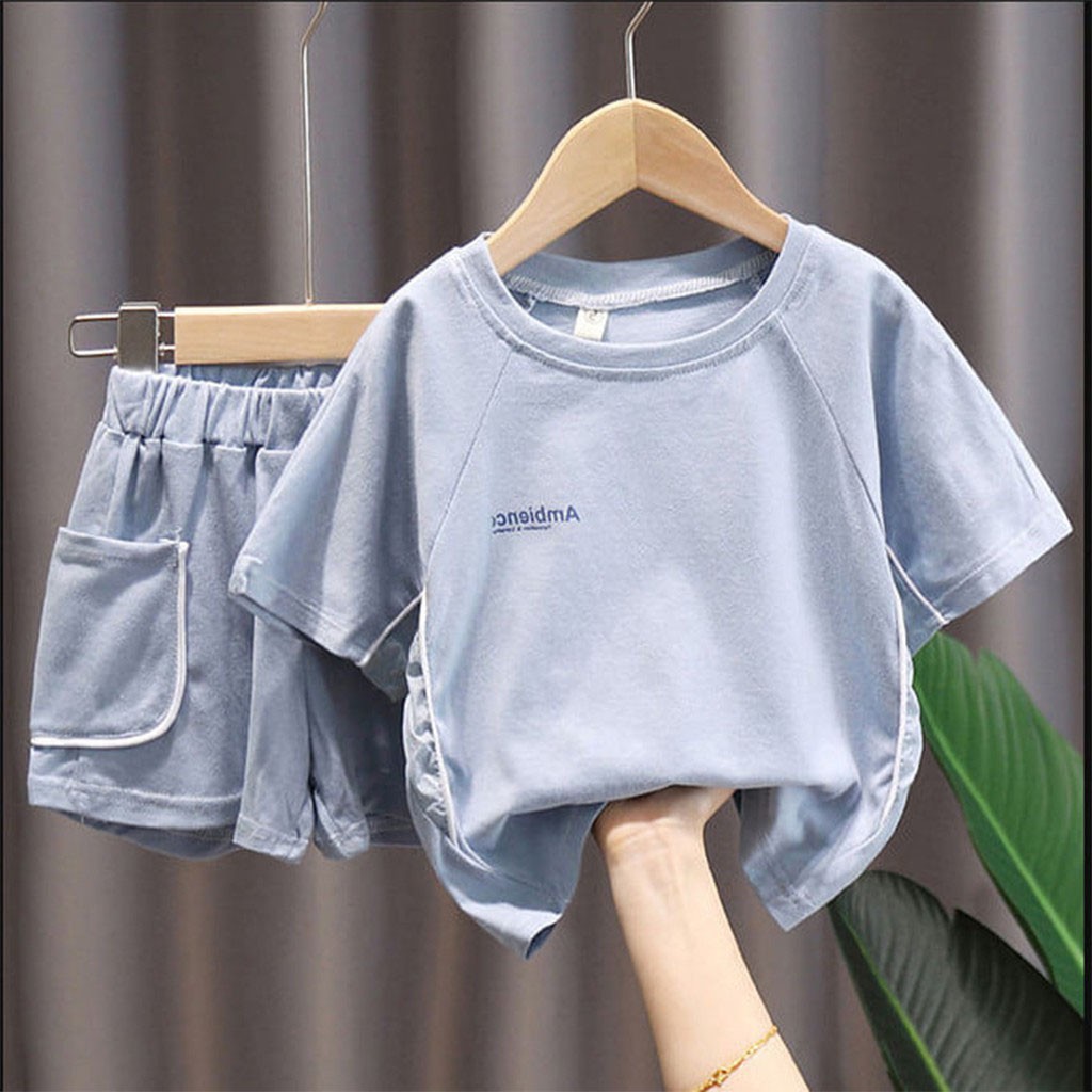 Bộ cộc tay cho bé LILA KIDS, Đồ bộ bé trai chất cotton Cao Cấp cho bé từ 6- 20kg