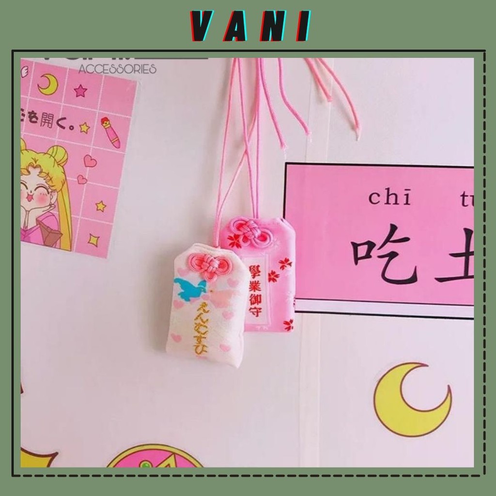 [18 MẪU] Túi Treo May Mắn, Tài Lộc, Tình Duyên Omamori Bọc Silicon - Phong Cách Nhật Bản - VANI STORE