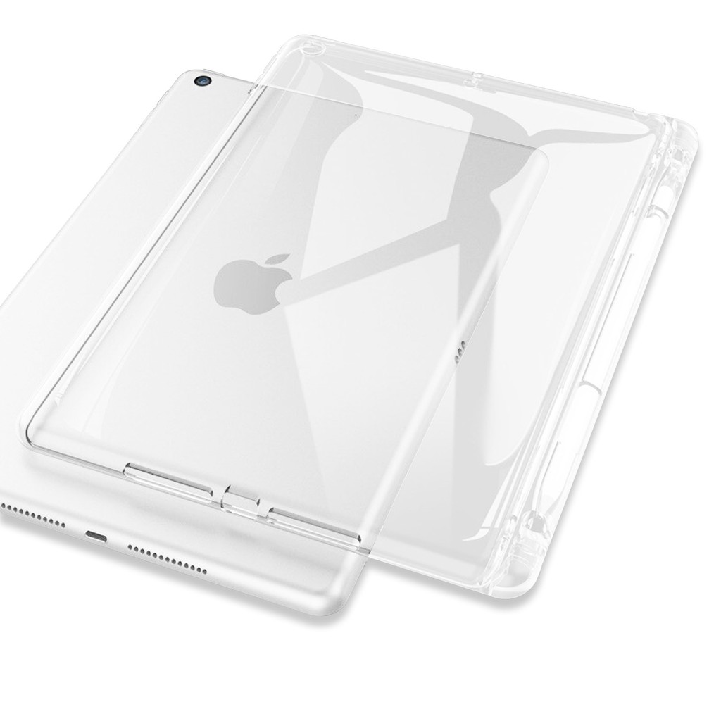 Ốp Lưng Silicone + Giá Đỡ Bút Cảm Ứng Cho Ipad Mini 1 / 2 / 3 / 4 / 5 | Ipad 9.7