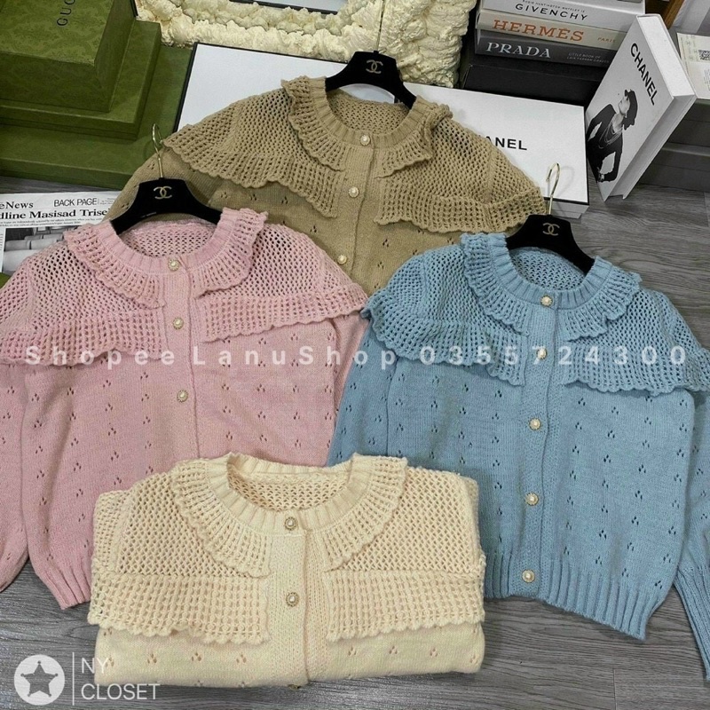 Bán Sỉ Áo Len Bèo Vai 4 màu🎀Freeship🎀ảnh thật Shop chụp