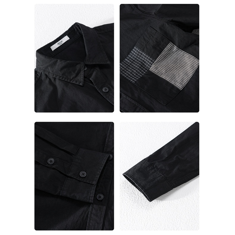 Áo sơ mi nam basic chất kaki cao cấp, Áo sơ mi nam form rộng 3 màu đen trắng ghi dễ mặc dễ phối đồ