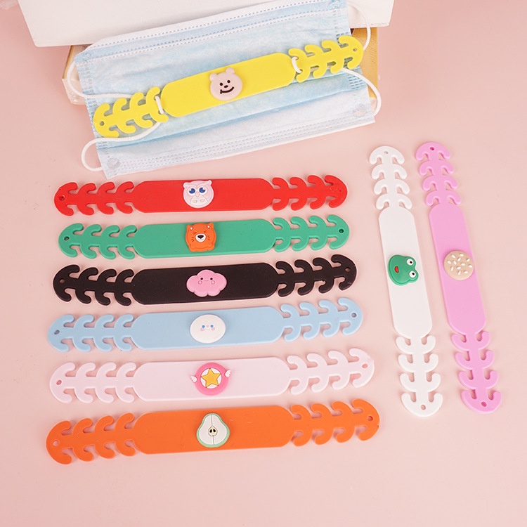 Móc đeo, quai đeo khẩu trang mềm dẻo chống đau tai cho trẻ em và người lớn(giao màu ngẫu nhiên)