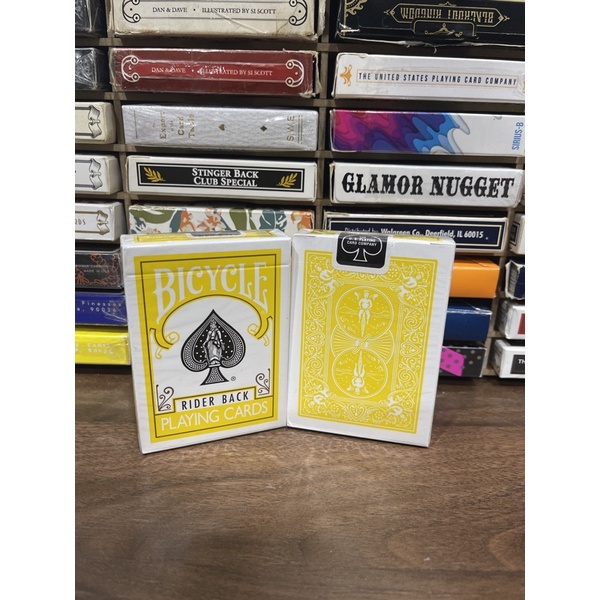 Bài tây Bicycle Rider Back Yellow