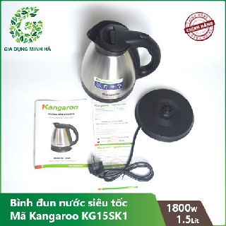 Ấm - Bình đun nước siêu tốc Kangaroo KG15SK1 - 1.5 lít