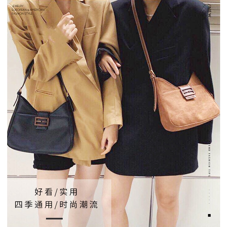 Túi Đeo Vai Phong Cách Châu Âu retro Thời Trang Thu Đông 2021 Cho Nữ