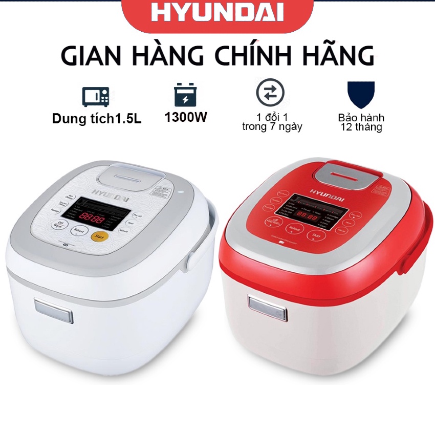 Nồi cơm điện cao tần HYUNDAI HDE 1.5L 2202W- Công nghệ IH- Cảm ứng điện từ - Nồi cơm điện chính hãng BH 12 tháng.