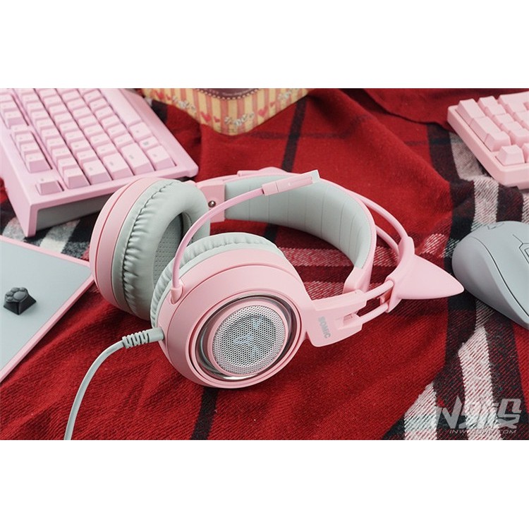 Tai nghe Somic G951s Pink Edition, dùng được cho điện thoại