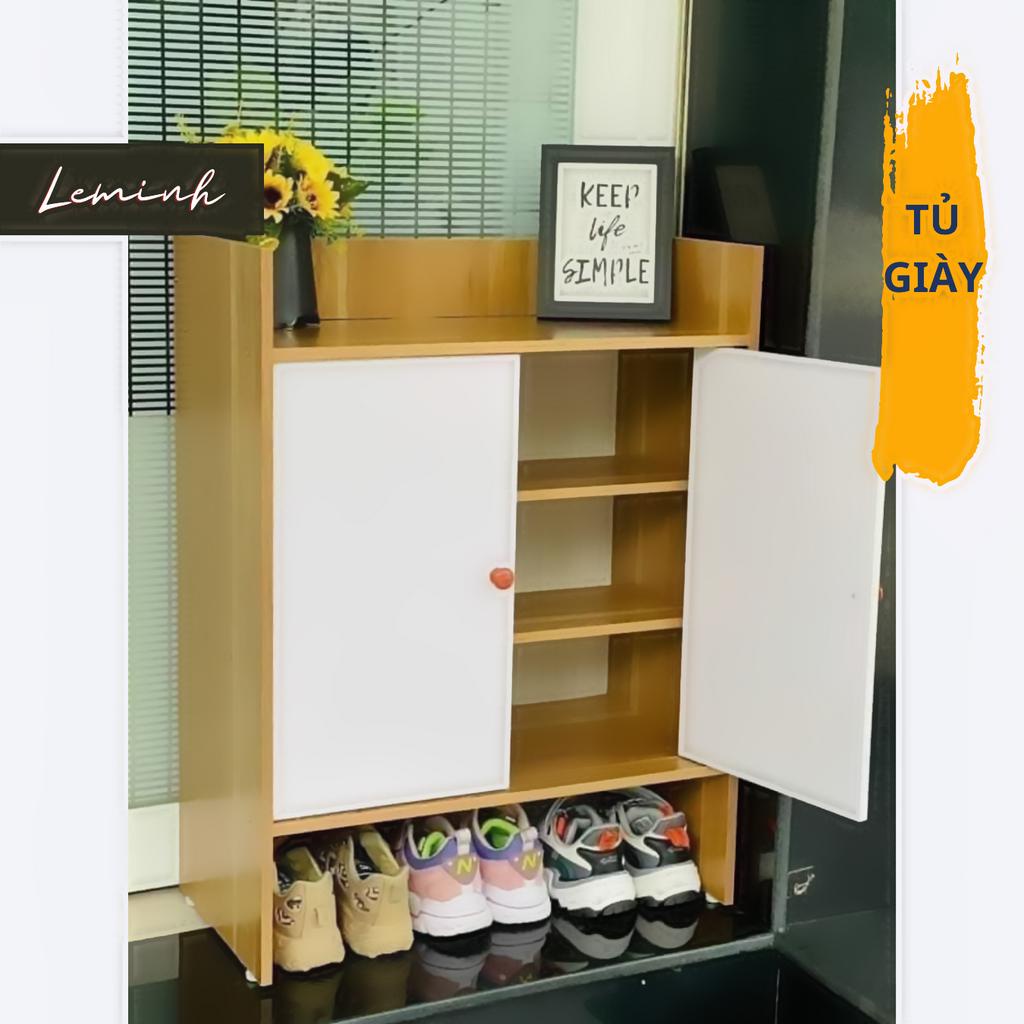 Tủ giày gỗ LEMINH DECOR, Kệ để giày hiện đại phong cách Scandinavian