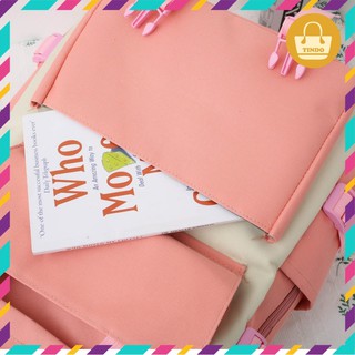 Balo nữ thời trang đi học set 4 món