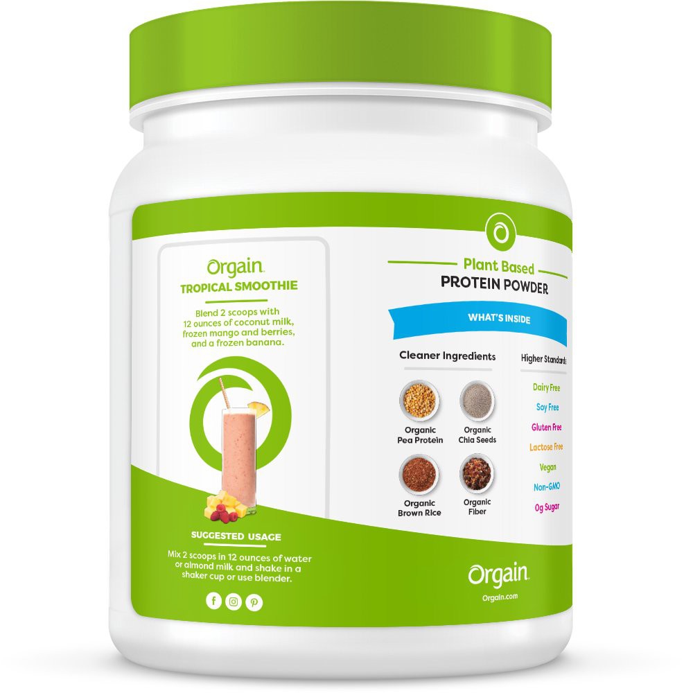 Bột Protein Orgain Organic Protein Greens hương Vani 462g