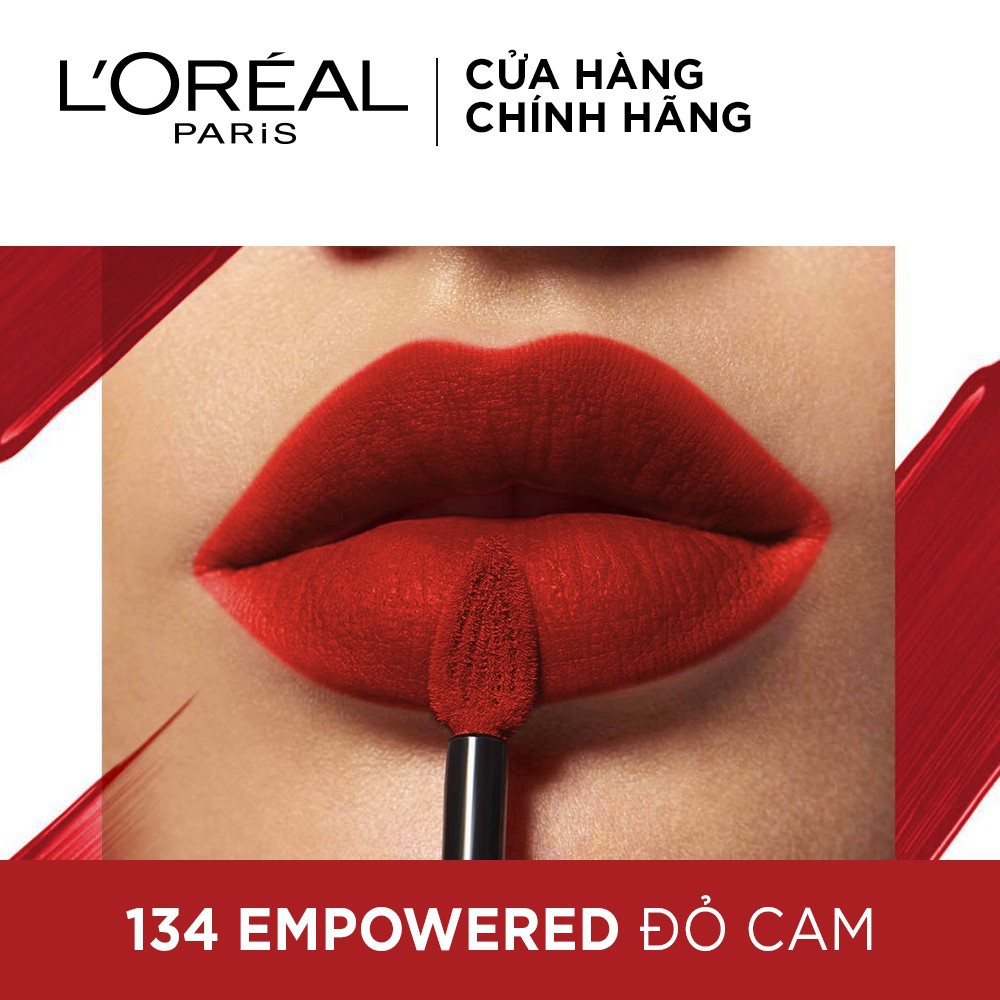 [Chính hãng]  Son kem lì nhẹ môi cao cấp Rouge Signature L'Oreal Paris 7ml