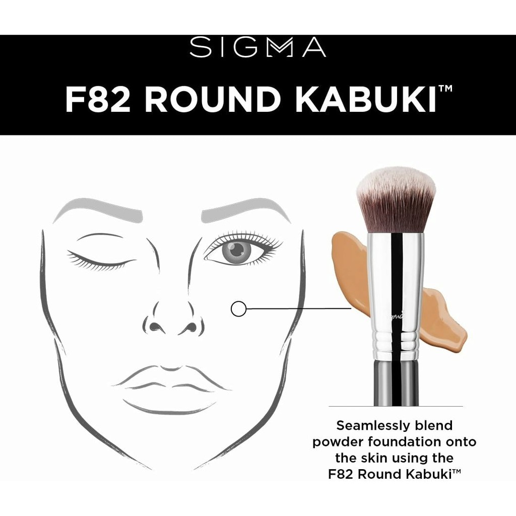 Cọ Phấn Sigma F82 ROUND KABUKI BRUSH