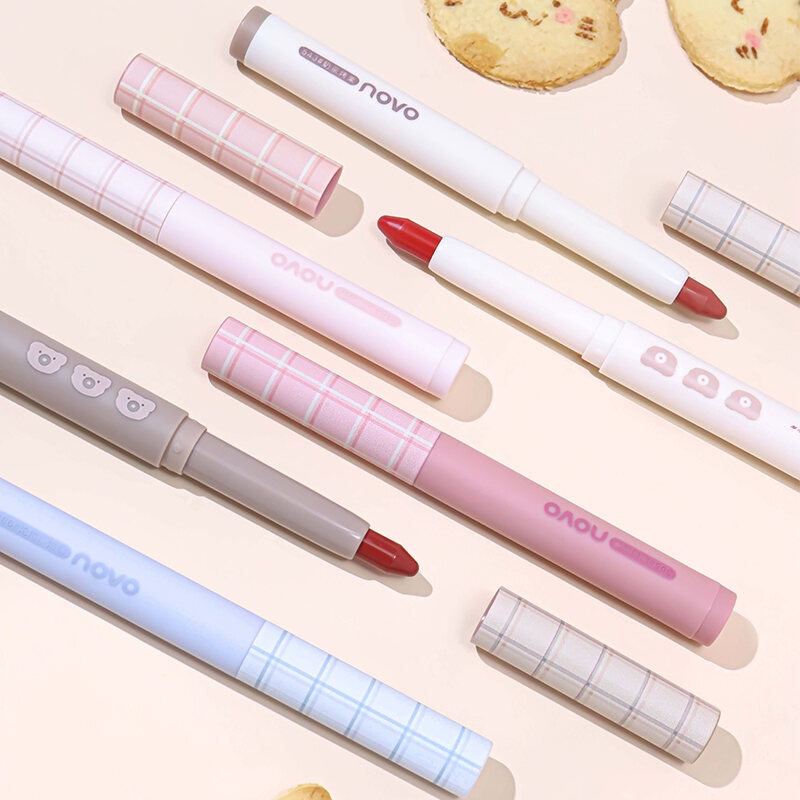 Son Bút Chì Gấu NOVO Dưỡng Ẩm Lâu Trôi NOVO Soft Mist Silky Lip Pencil 5530 - Khongcoson