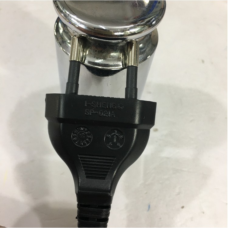 Dây Nguồn Số 8 I-SHENG 2 Chân Tròn 2x0.5mm 1M