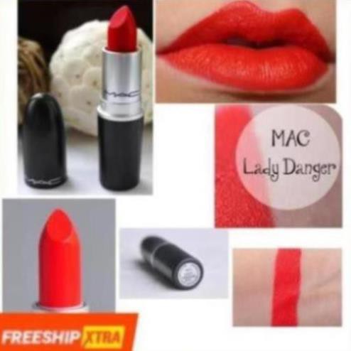 💄💄Son MAC Lady Danger 607 Màu Đỏ Cam – Matte