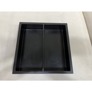 Khay gỗ 2 ngăn Sơn đen cao cấp