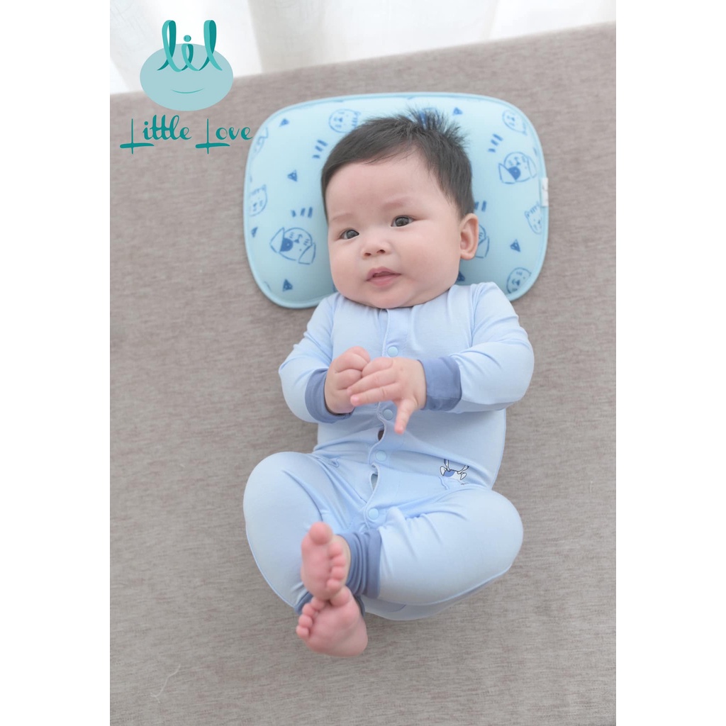 [Mã BMTTC60K giảm đến 60K đơn 50K] Bộ body sơ sinh smoothy 01 cho trẻ từ 0-6m little love (LBD22)