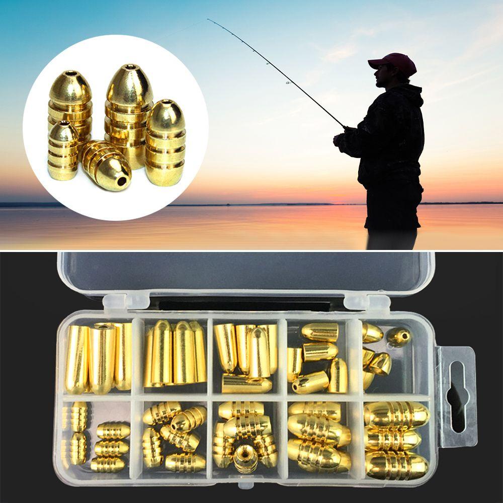 MUVAKO Phụ Kiện Chì Câu Cá Bằng Đồng Thau Chuyên Dụng