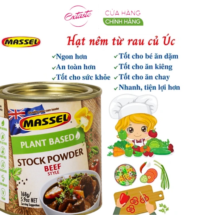 Hạt nêm vị bò massel premium stock powder beef style không bột ngọt an - ảnh sản phẩm 4