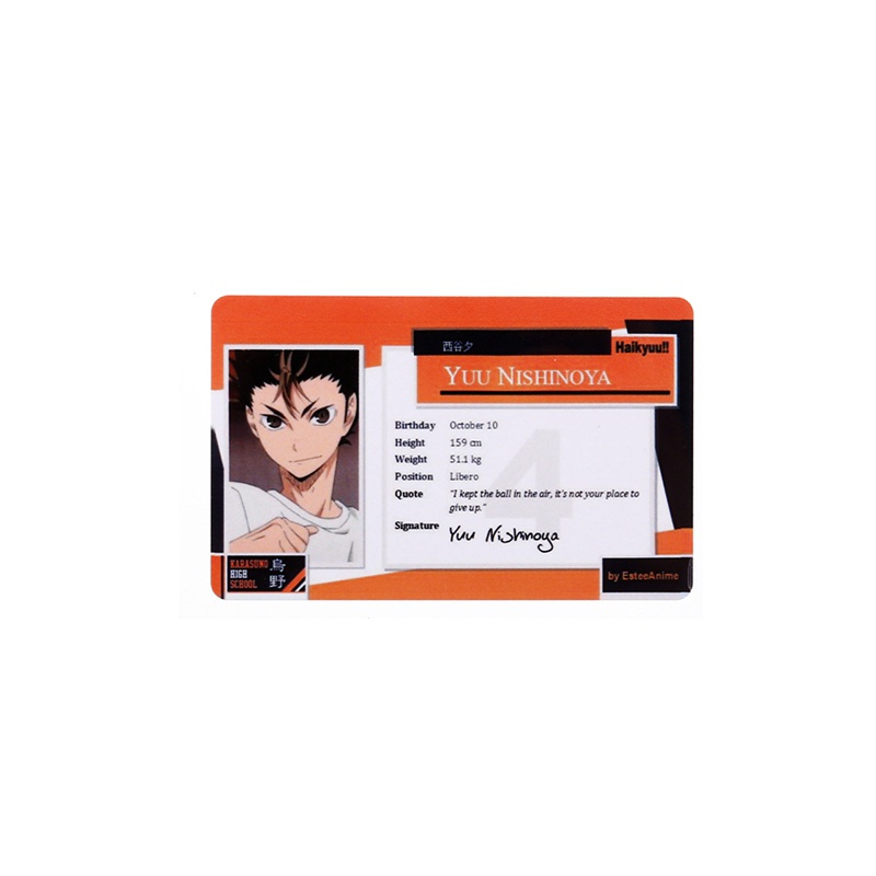 Thẻ ảnh PVC hình nhân vật Anime