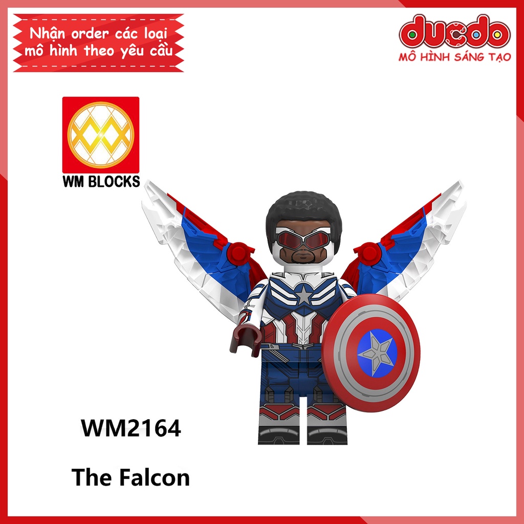 Minifigures các nhân vật trong Marvel Winter Soldier Falcon - Đồ chơi Lắp ghép Xếp hình Mini Mô hình Iron Man WM WM6117