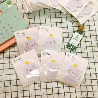 GIẤY NOTE HEO HỒNG ĐÁNG YÊU ẢNH THẬT