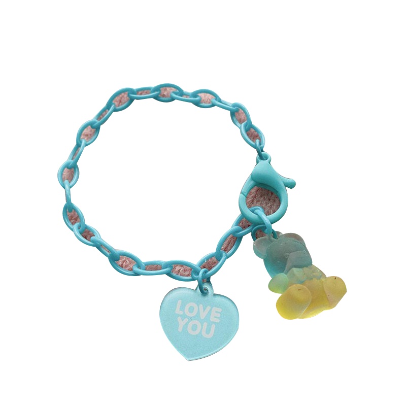 Vòng Tay Nhựa Hình Gấu Hoạt Hình Dễ Thương Cho Nữ