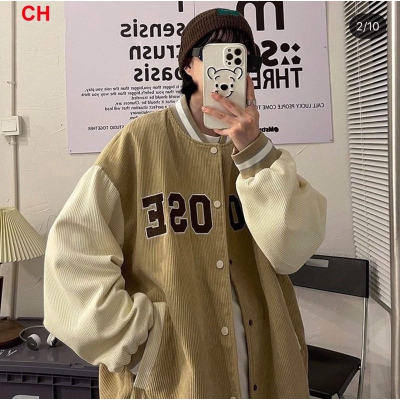 Áo khoác bomber nhung OSE CH12