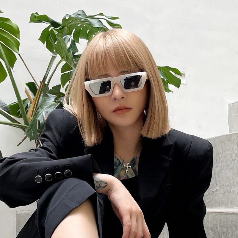 Kính Mát Hình Chữ Nhật Thời Trang Theo Phong Cách Phương Tây