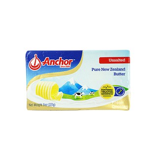 Bơ lạt Anchor 227g - UNSALTED BUTTER ANCHOR 227G [Hỏa tốc HCM] Chính hãng.  Date 03/2023