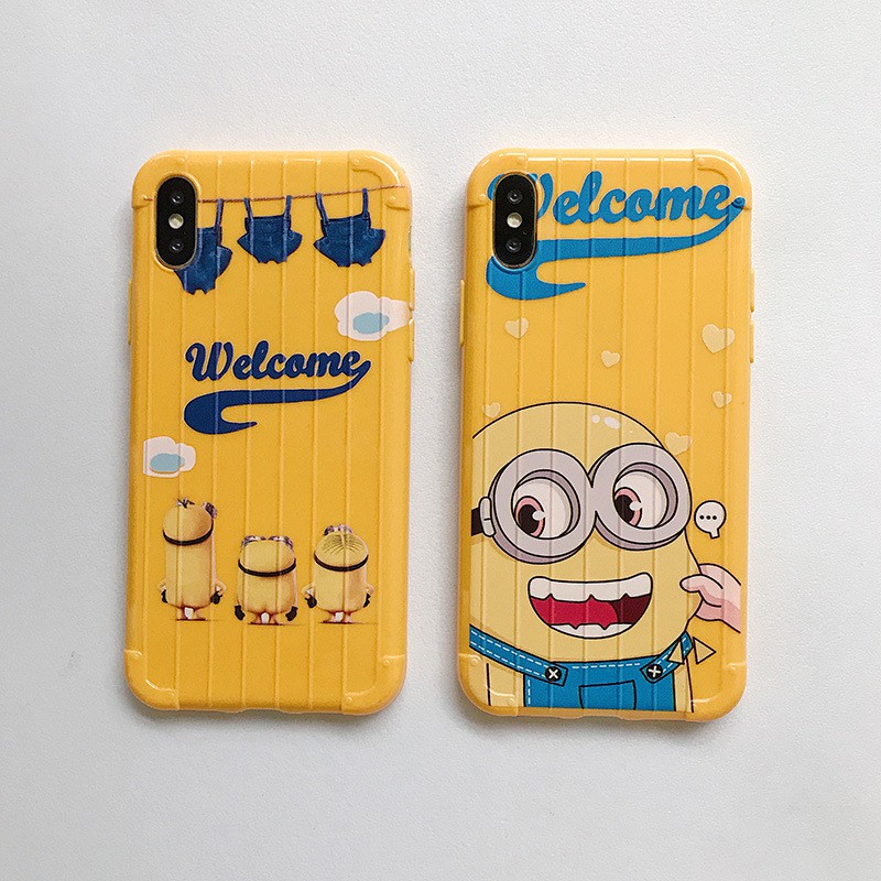 [Freeship toàn quốc từ 50k]ỐP LƯNG ĐIỆN THOẠI VÂN SỌC MINION 7/7Plus/6/6S/6S PLUS/6 PLUS/8/8PLUS/X/XS MAX/IP11 ỐP IPHONE