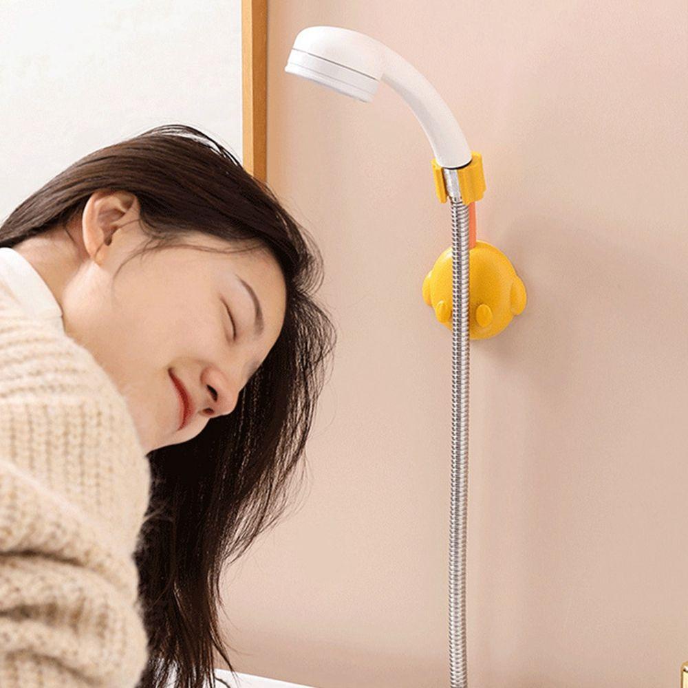 Giá Đỡ Đầu Vòi Hoa Sen Gắn Tường Tự Dính Không Cần Đục Lỗ Họa Tiết Hoạt Hình Cho SPA