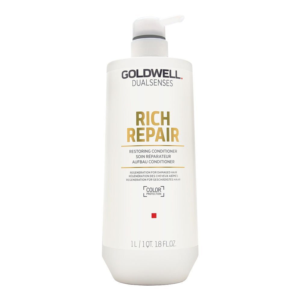 Dầu xả Goldwell Dualsenses Rich Repair Conditioner 1000ml dành cho tóc khô xơ, hư tổn
