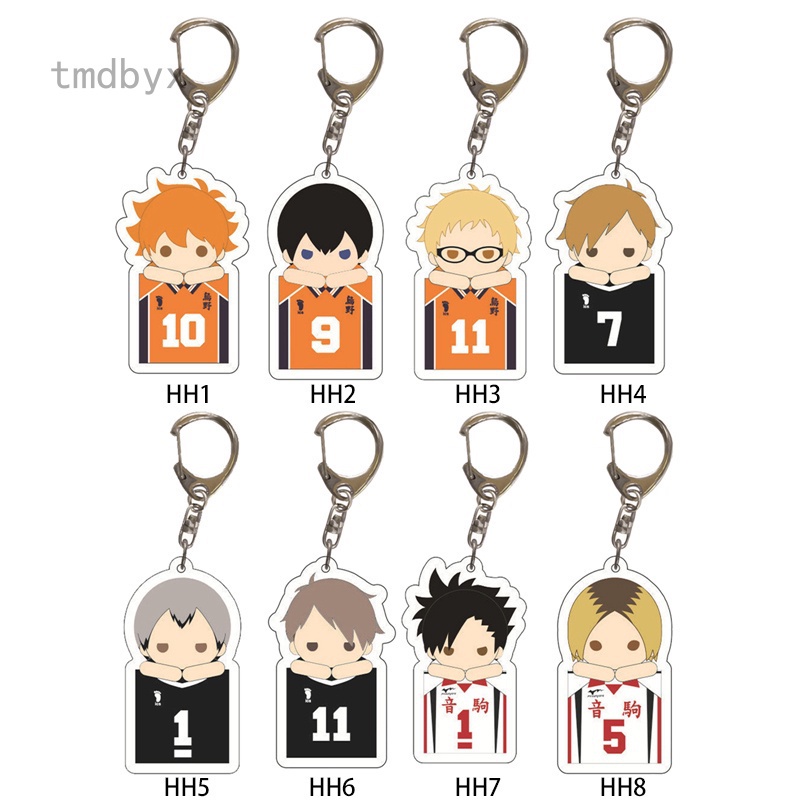 Móc khóa hình nhân vật anime haikyu dễ thương