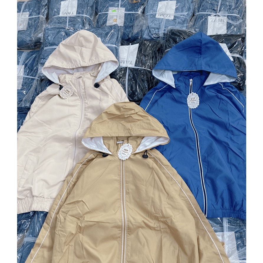 Áo Khoác Dù Nữ 2 Lớp Dày Dặn Phối Sọc Siêu Đẹp, Siêu Chất  - ĐĂNG QUANG FASHION