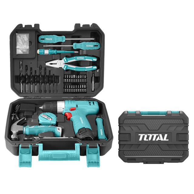 Bộ 81 món máy khoan pin total 12V THKTHP10812