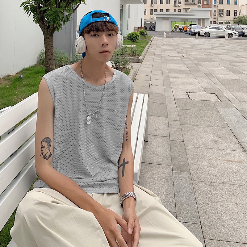 Áo Ba Lỗ Thể Thao Thoáng Khí Mau Khô Thời Trang Mùa Hè Cho Nam