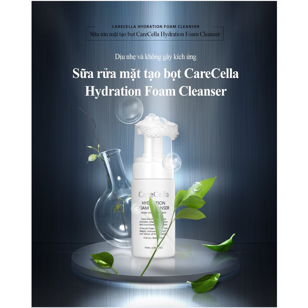 Sữa rửa mặt tạo bọt CareCella Hydration Foam Cleanser / CareCella Hydration Foam Cleanser