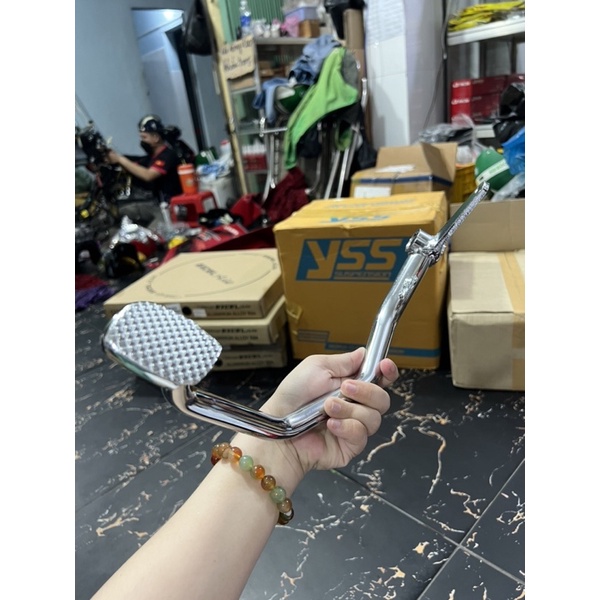 Đạp thắng xi inox gắn xe Dream hàng Zin Honda