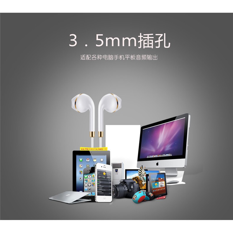 Tai nghe nhét tai giắc 3.5mm tiện dụng cao cấp cho dòng Iphone Samsung