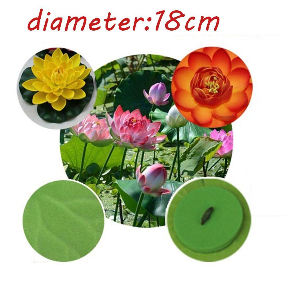 Hoa Sen Giả Bằng Xốp Màu Xanh Lá 18cm Trang Trí Nhà Cửa / Tiệc Cưới