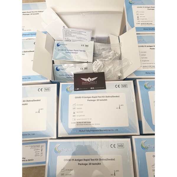 Kit test Covid bằng nước bọt tại nhà