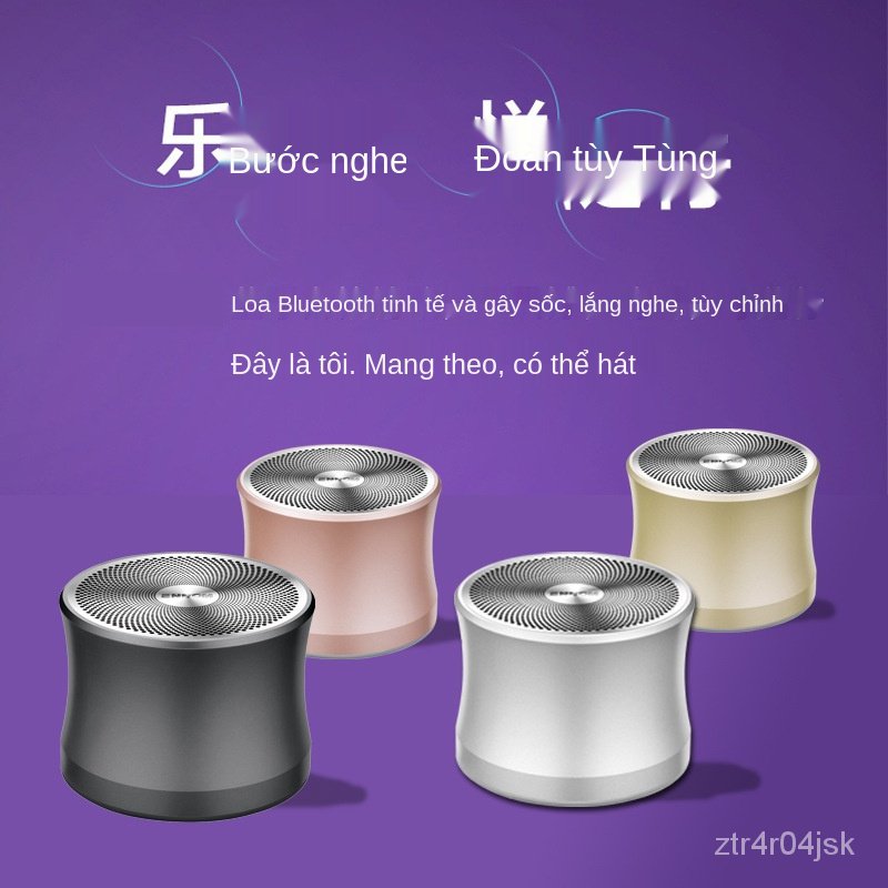Đức Mini Cannon Điện Thoại Di Động Loa Bluetooth Loa Siêu Trầm Nặng Âm Thanh Lớn Ngoài Trời Xe Di Động Loa Vi Tính