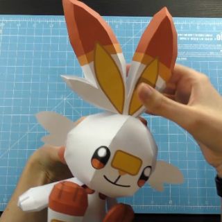 Mô hình giấy [Pokemon Sword and Shield] Scorbunny